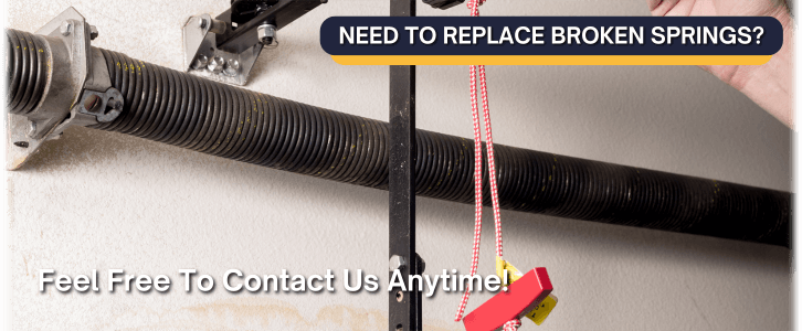 Broken Garage Door Spring Folsom CA